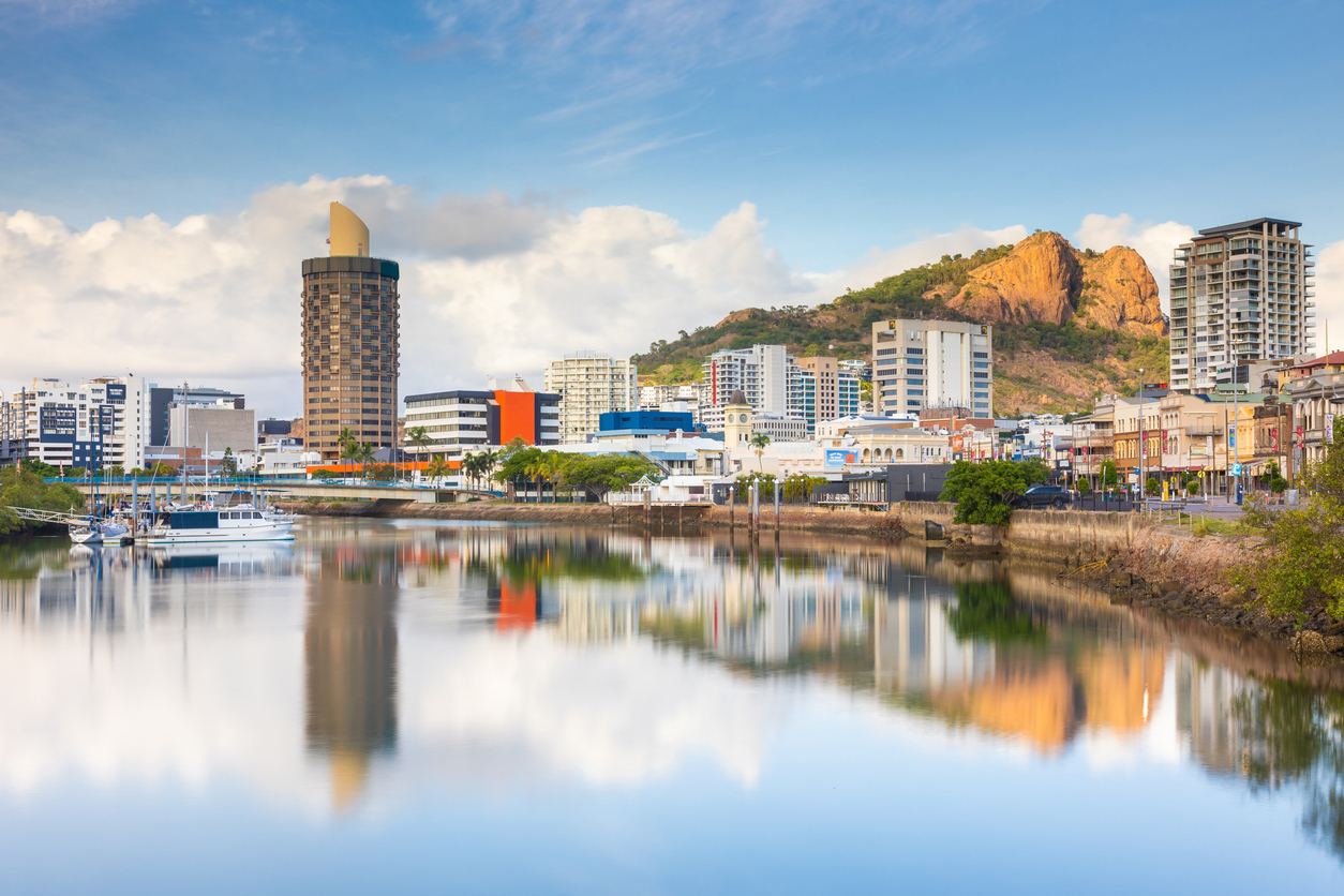Townsville's Castle Hill and city offers a stunning natural landscape
