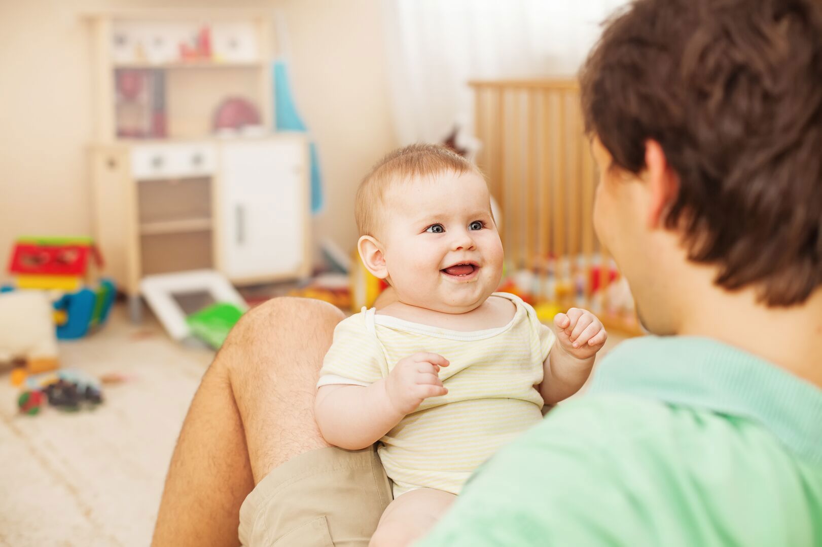Narrating daily routines helps your baby understand their world. Tip: start sentences with their name