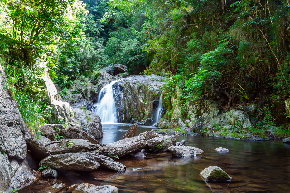 Crystal Cascades - one of the many stunning tropical waterfalls easily accessible from Cairns CBD